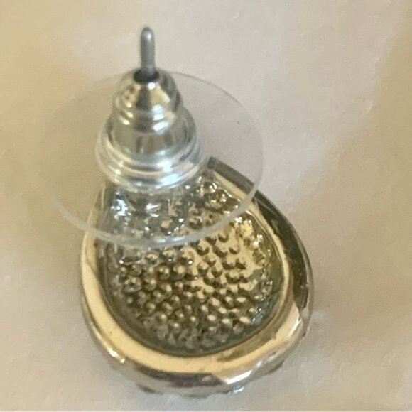 ANNE KLEIN Crystal Tear Drop Post Earrings - Picture 4 of 4